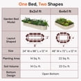 thumbnail image 6 of Annoell 4-Pack Galvanized Raised Garden Bed 8x2x1ft - 12" Tall Metal Planter Garden Box with Stainless Steel Hardware and Rust-Resistant Coating - Moss Green, 6 of 9