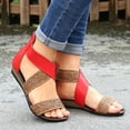 thumbnail image 1 of Zapatillas con punta abierta y tacón inclinado para mujer, sandalias cómodas, sandalias informales cómodas para la playa Wmkox8yii shjk7472, 1 of 6