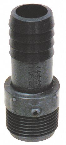 1-1/2" Barbe... Adapter Spears 1436 Series PVC Tube Fitting Schedule 40 Gray 