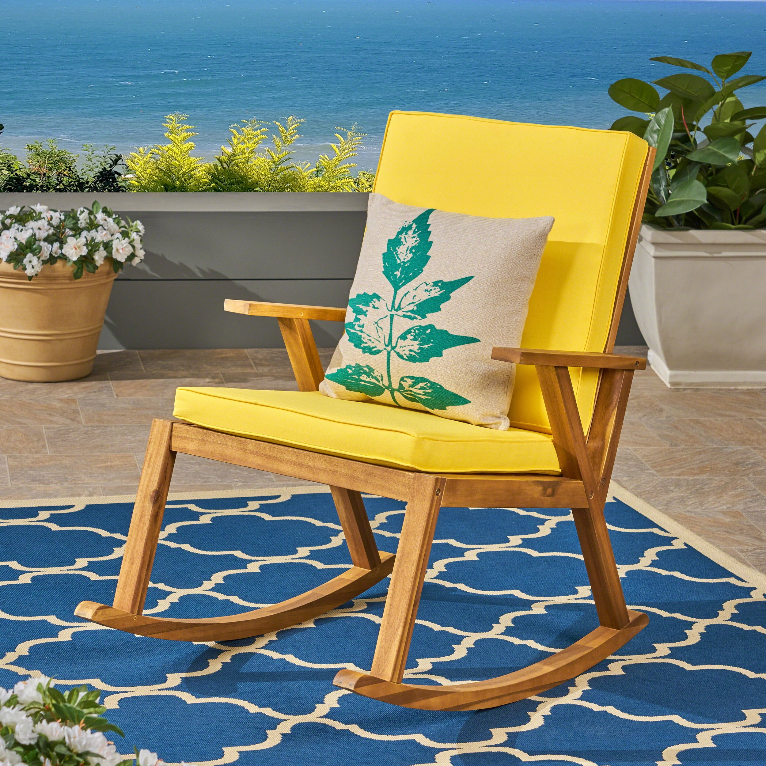 outdoor cushions for wooden rocking chairs