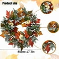 thumbnail image 2 of Xiwaer Halloween Skeleton Wreath Decoration Mesh Rose Head C, 2 of 3