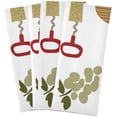 thumbnail image 6 of Grapes Wine Glasses Tea Towels 4 Pack Cork Screw Kitchen Dish Cloth with Hanging Loop, 18"x28" Lint-Free Absorbent Towel for Kitchen Drying Wiping and Cleaning, 6 of 7