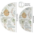 thumbnail image 3 of FMSHPON Watercolor Autumn Pumpkins Xmas Christmas Tree Skirt Stand Mat for Holiday Party Decoration Indoor Outdoor 48 inches, 3 of 6