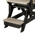 thumbnail image 2 of OS Home and Office Furniture Resin Fan Back Balcony Glider in Weatherwood/Black, 2 of 5