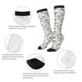 thumbnail image 3 of Rocae Stamp for Novelty Casual compression Socks For Women Men Contrast Color Stockings, 3 of 6