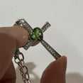 thumbnail image 7 of Emerald Cross Heart Birthstone Necklaces,Zircon Cross Necklace Crucifix Religious Miraculous Medal Choker,Faith Necklace,Green, 7 of 7