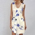 thumbnail image 2 of Vestidos Para Mujer Vestidos Casuales Camisa Floral de Playa Sin Mangas Vestido de Tanque Suelto Odeerbi ODB164827, 2 of 5