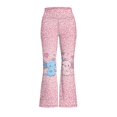 thumbnail image 4 of DISNIMO Leopard Print Axolotl Girls Flare Leggings Kids Bell Bottom Pants Cross High Waisted Yoga Pants for Kids Flare Leggings Dance Bell Bottom Leggings Size 7-8 Bell Bottom Pants for Girls, 4 of 7