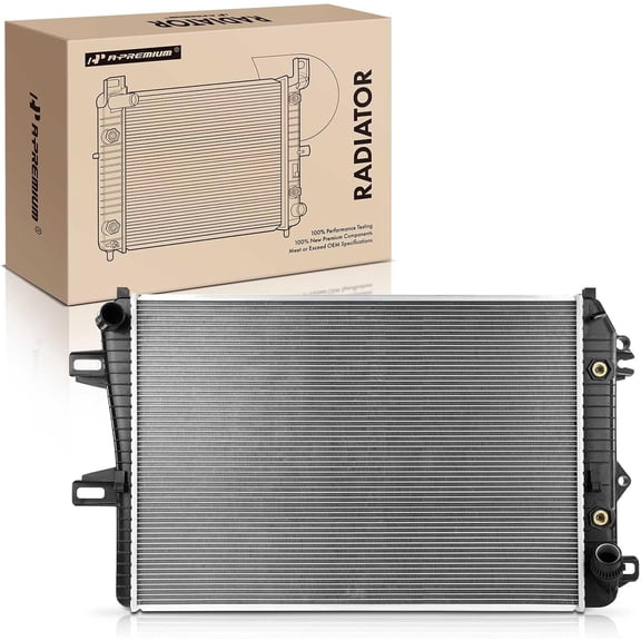 A-Premium Engine Coolant Radiator Assembly with Transmission Oil Cooler Compatible with Chevrolet Silverado 2500 3500 HD & GMC Sierra 3500 Classic, V8 6.6L, Replace# 15914079, 15122835