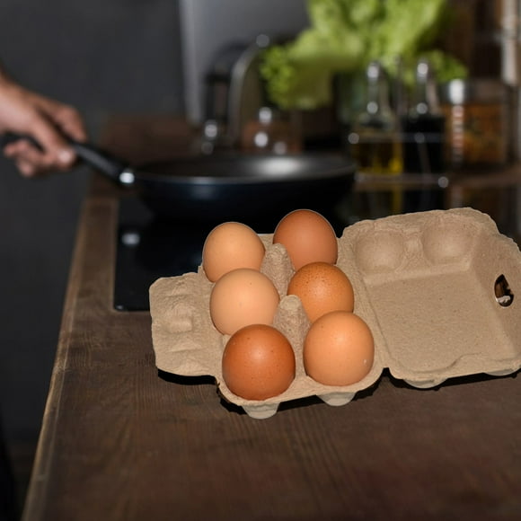 Clearance Items,npkgvia Egg Tray For Refrigerator,Egg Cartons,Paper Egg Cartons For Chicken Eggs Egg Storage Containers Holder For Family Market Fridge Storing Chicken Duck Eggs,Egg Holder,Brown