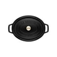 thumbnail image 4 of Staub Cast Iron 1-qt Oval Cocotte - Matte Black, 4 of 6
