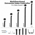 thumbnail image 3 of VR Game Controller Accessories, VR Long Arms Grips for Meta Quest 3 Beat Saber Golf Club Baseball-Black, 3 of 6