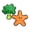 style A, variant on PetLike Starfish & Broccoli Firm Edge Stuffed Plush Dog Chew Toys 2-Pack, Squeaky Crinkle,for Small, Medium & Gentle Large Dogs