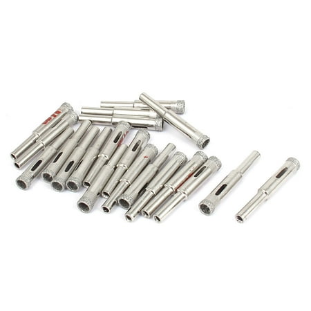 

Unique Bargains 20pcs 8mm Diamond Coated Core Drill Bits Porcelain Glass Marble Tile Hole Saw