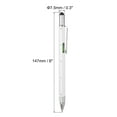 thumbnail image 2 of 6 in 1 Metal Multitool Tech Tool Pen Gifts with Ballpoint Pen, Ruler, Screwdriver, Stylus, Level Gauge for Men,White, 2 of 7