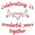 thumbnail image 3 of CafePress - Celebrating 25 Years - Greeting Card, Blank Inside Glossy, 3 of 4