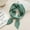 Mint Green, variant on BLTIBY Women Pleated Head Scarf Lightweight Rhombus Neck Scarf Wraps Neckerchief Solid Color Silk Hair Wraps Headbands Multicolor One Size
