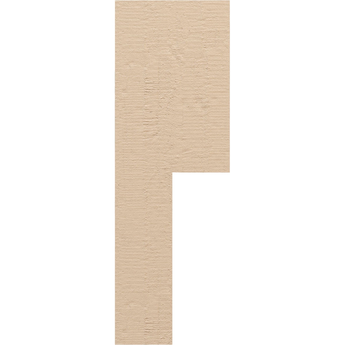 3"W x 6"D x 18"H Thin Chapel Hill Rough Cedar Woodgrain TimberThane Corbel, Primed Tan