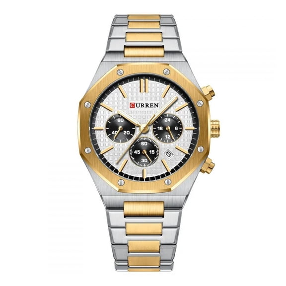 Reloj Curren KREd8403 Hombre Plateado