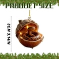 thumbnail image 3 of Cute 2D Acrylic Animal Christmas Tree Hanging Ornament with Golden String for Holiday Home Decor and Party Celebration, 3 of 8