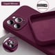 thumbnail image 2 of Coque de téléphone en Silicone, couleur unie, Protection contre les chutes et les collisions, pour IPhone 15 14 13 11 12 Pro Max Mini X XS Max 15 Plus, 2 of 5