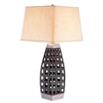 thumbnail image 2 of Ore International K-4178T Honeycomb Table Lamp, 14," x 29,", Dark Brown, 2 of 2