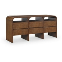 Meridina Furniture Giada Brown Solid Wood And Veneer Dresser