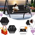 thumbnail image 4 of XXLYY Porch Swing Cushions, Waterproof Swing Replacement Cushions with Backrest and Ties, Garden Bench Seat Cushion, Outdoor Porch Patio Swing Non-Slip Chairs Pad, 4 of 6