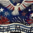 thumbnail image 6 of WYYP Eagle Fireworks Stars Round Tablecloth Waterproof Resistant Fabric 100% Polyester Fiber Table Cloth White, 6 of 8