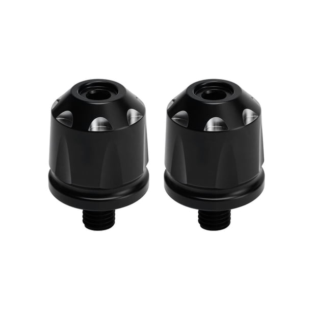 2 tapones extremo manillar motocicleta, acero inoxidable, para reemplazar el tapón del extremo del manillar la motocicleta .