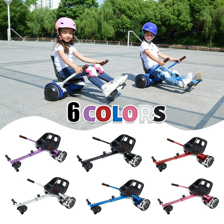 Hoverboard seat Attachment Hoverboard go Kart for Adults Kids Accessories to Transform Hoverboard into go cart Hover carts for self Balancing