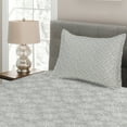 thumbnail image 2 of Ambesonne Christmas Quilted Coverlet 2 Pcs, Snow, Twin Size, Grey White, 2 of 4