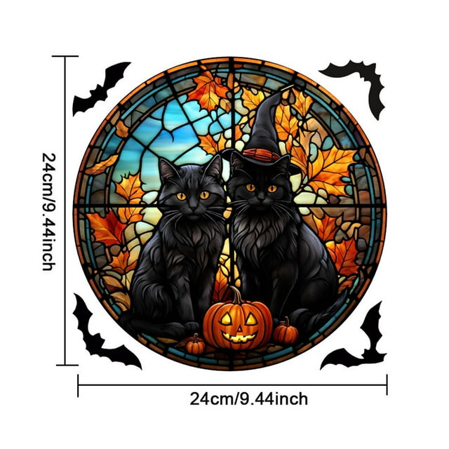 Scary Halloween Decorations,Halloween Decorations for Window Window Decals Stickers Glass with Colorful Sketch Scary Window Decals Decals Removable,Halloween Window Decorations