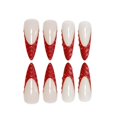 thumbnail image 3 of Uñas postizas octoswave French Tip almendra rojas, 24 piezas, 3 of 7