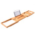 thumbnail image 4 of Bath Tray, Waterproof Retractable Bathtub Holder Bamboo Durable  For Hotel For Bathroom, 4 of 8