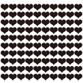 thumbnail image 4 of Decoración de Pared Cateissary 100 Piezas Espejo Acrílico Corazón Negro 5piezas, 4 of 6