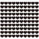 thumbnail image 4 of Yuarrent 100 piezas de decoración de pared espejo acrílico corazón pegatina autoadhesiva 3D calcomanía para niños dormitorio sala de estar, negro No.01 5piezas Yuarrent CBP153373, 4 of 6