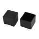 thumbnail image 2 of 25mm x 25mm cuadrado de goma en forma de 12pcs Muebles del pie de la cubierta del cojín del protector Negro, 2 of 2