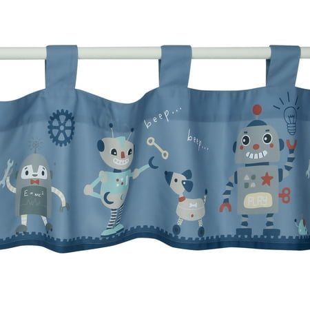 UPC: 0084122014312 | Bedtime Originals Robbie Robot Nursery/Child Window Valance