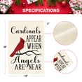 thumbnail image 2 of Sm:)e 12" x 18" Polyester Memorial Garden Flag, Double-Sided Cardinal Appear When Angels Are Here Outdoor Decoration, 2 of 8