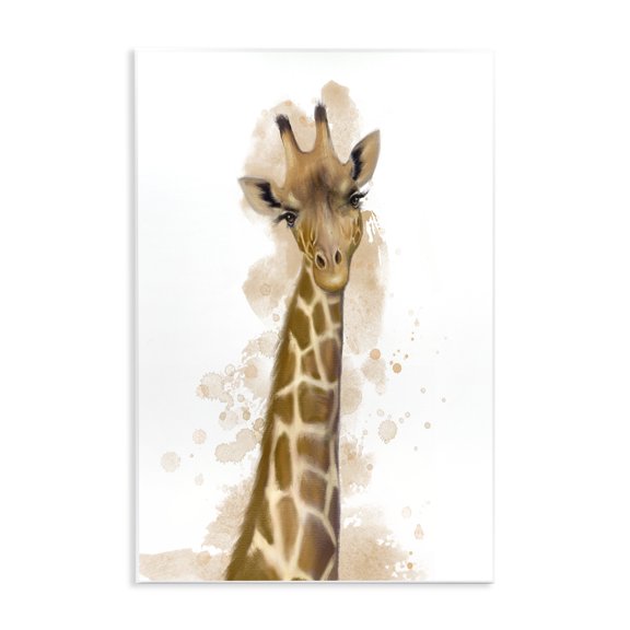 Stupell Industries Modern Giraffe & Modern Splash Wall Plaque Art, 13 x 19, by Matthew Piotrowicz
