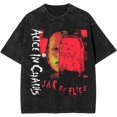 thumbnail image 1 of Alice In Music Chains T-Shirt Graphique Vintage en Coton Col Rond Rétro Décontracté, 1 of 6