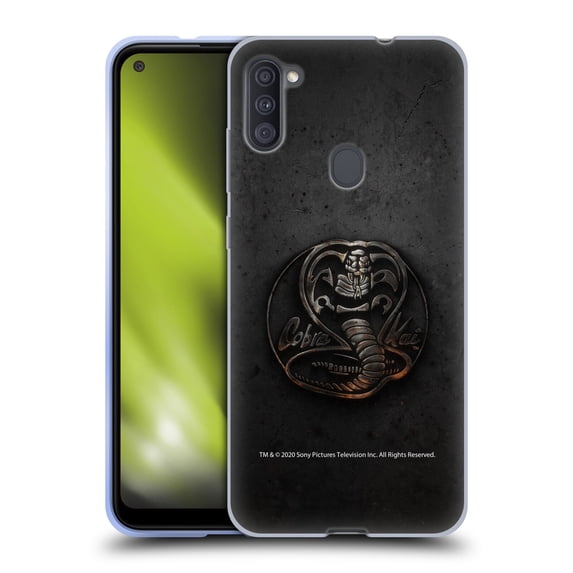 Head Case Designs Officially Licensed Cobra Kai Graphics Metal Logo Soft Gel Case Compatible with Samsung Galaxy A11 (2020)