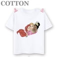 thumbnail image 5 of Camiseta de algodón de varios estilos con estampado de dibujos animados para niños de Disney, de manga corta, con estampado de princesas animadas de verano, 5 of 5