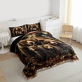 thumbnail image 3 of Castle Fairy Teens Animal Bears Full Size Comforter Sets,Jungle Wildlife Bedding Sets, 3 of 8