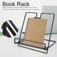 thumbnail image 2 of Soporte de libros de hierro Estante de libros innovador Estante para libros Soporte para tableta Soporte para computadora Decoración del hogar(Negro) Khall JY39977-01, 2 of 6