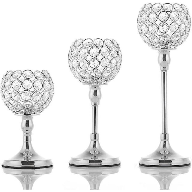 Candelabro de cristal plateado para centro de mesa de boda, candelabro candelita para decoración de mesa, candelabro de chimenea, decoración del hogar, fiesta, Housewarmi