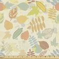 thumbnail image 1 of Autumn Fabric by the Yard, Vintage Hand-Drawn Style Fallen Leaves Deciduous Trees Seasonal Forest Foliage, Decorative Upholstery Fabric for Chairs & Home Accents, 3 Yards, Multicolor by Ambesonne, 1 of 4