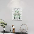 thumbnail image 3 of Farmhouse Vintage Daisy Truck Wall Art Farm Floral Pickup Pictures Wall Decor Rustic Country Farm Flower Canvas Prints Painting Framed Artwork for Bathroom Bedroom Living Room Kitchen 12"x16", 3 of 6