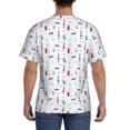 thumbnail image 3 of Bixox Men's Nautical Lighthouse Sailboat Printed Short Sleeve Skinny Athletic T-Shirt, 3 of 6